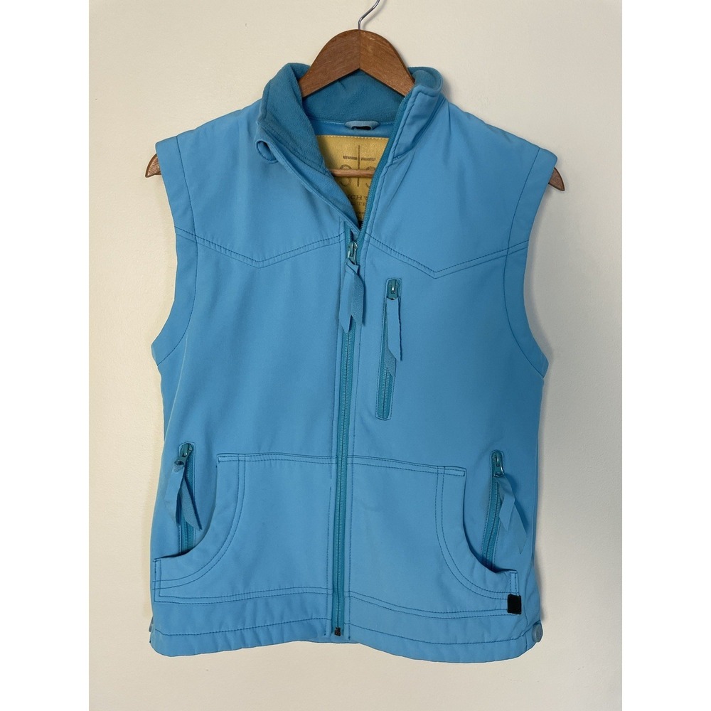 STS RANCHWEAR WOMEN'S BARRIER ZIP VEST Size Small. Teal Color. Western. Utility.